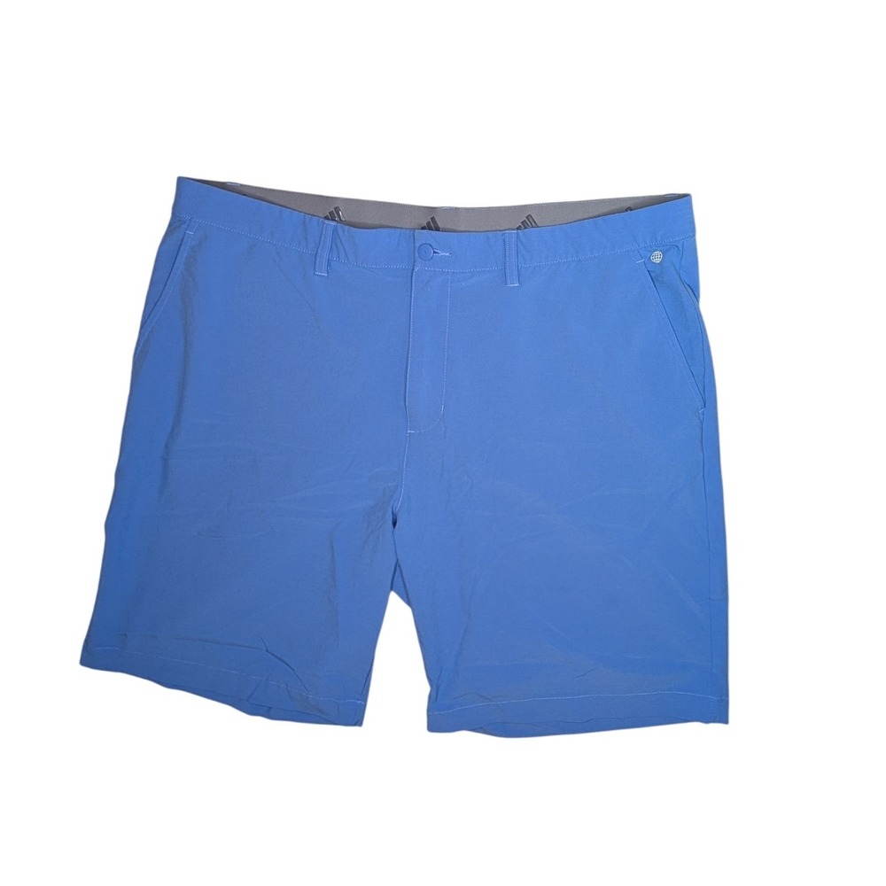 Adidas Men's Golf Shorts Blue Lightweight Performance Flat‎ Front Size 40
